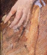 Mary Cassatt Detail of  The woman in Black oil